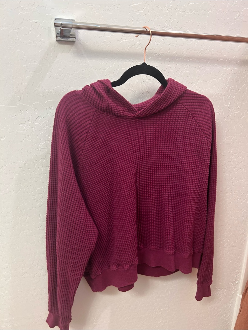 The North Face Women's Waffle-Knit Pullover Hoodie